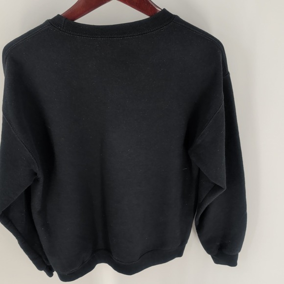 H.E.R. Crew Neck Roses & Girl‎ Graphic Classic Pullover Sweatshirt Black Size M - Picture 8 of 8